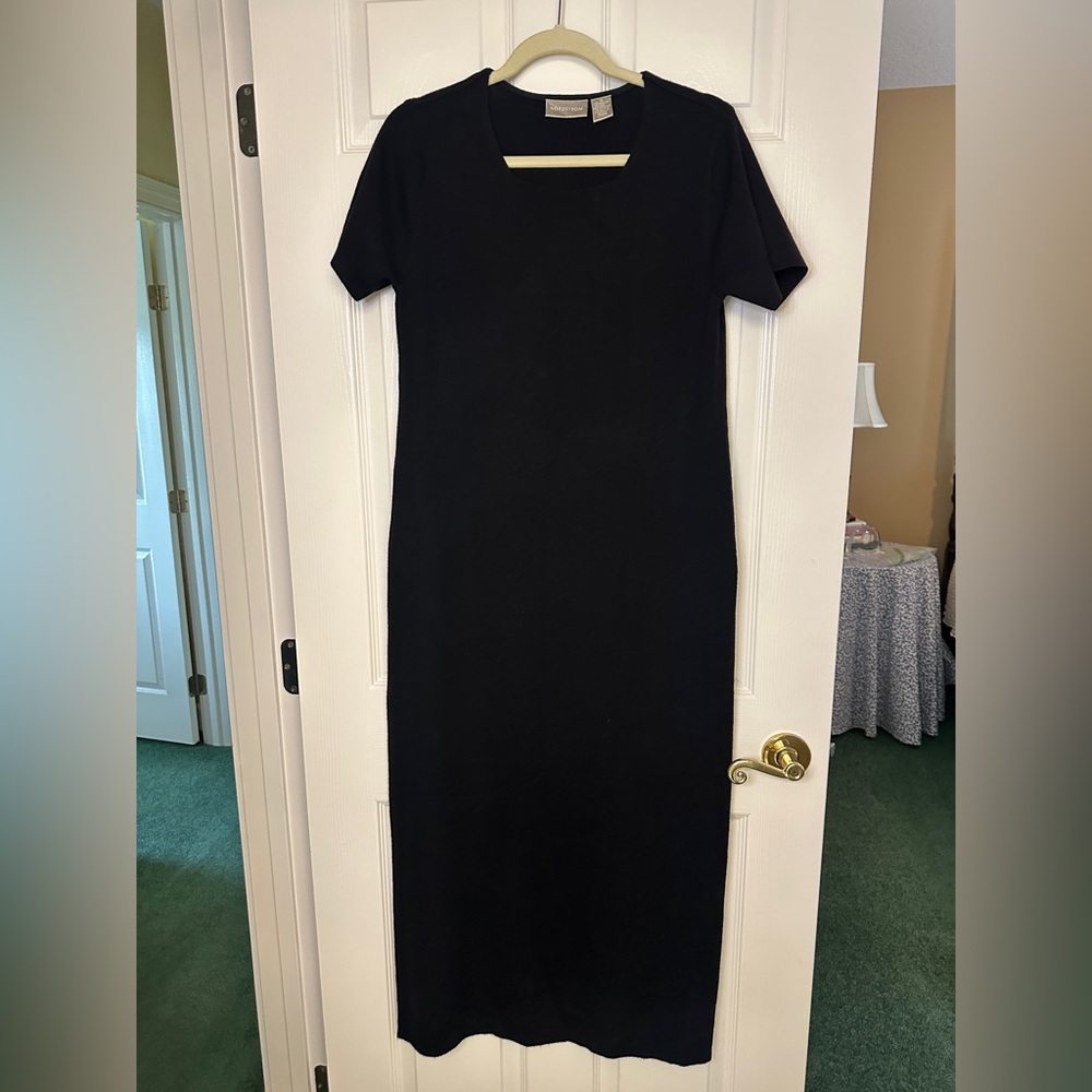 black sweater dress nordstrom | Dresses | Nordstrom Maxi Scoop Neck Short Sleeve Size Medium print
